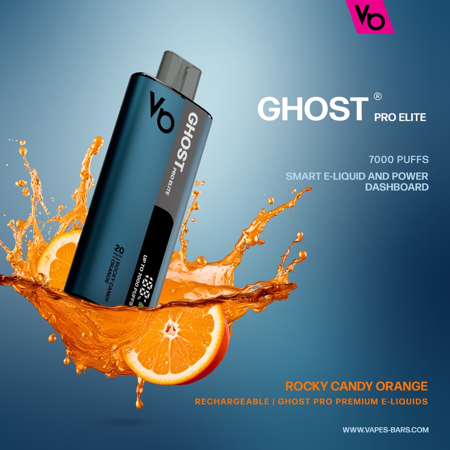 Vape Bars - Ghost Pro Elite 7000 Puffs Disposable -  (20mg)