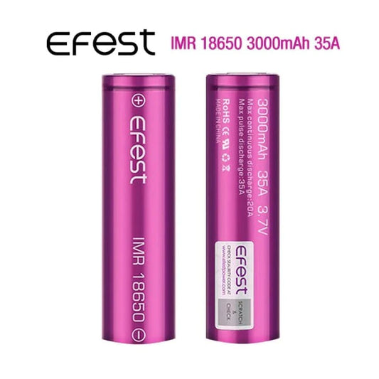 EFEST 18650 3000mAh 35A High-Performance Battery - Reliable and Long-Lasting Power Source