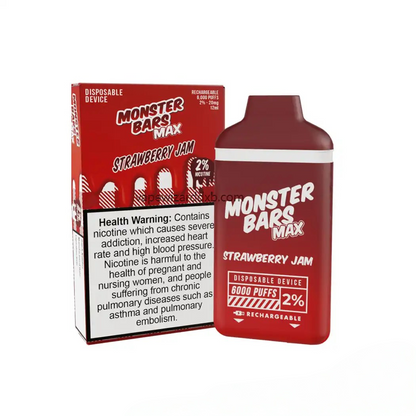 Monster Bars Max 6000 Puffs - 20MG & 50MG