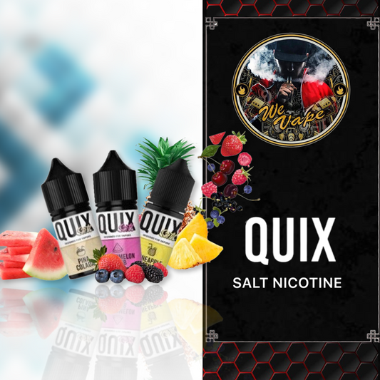 Quix E-Liquid 50mg (Salt Nicotine) - A Smooth Vaping Experience with Rich Flavors. Elevate Your Vaping Journey Today!