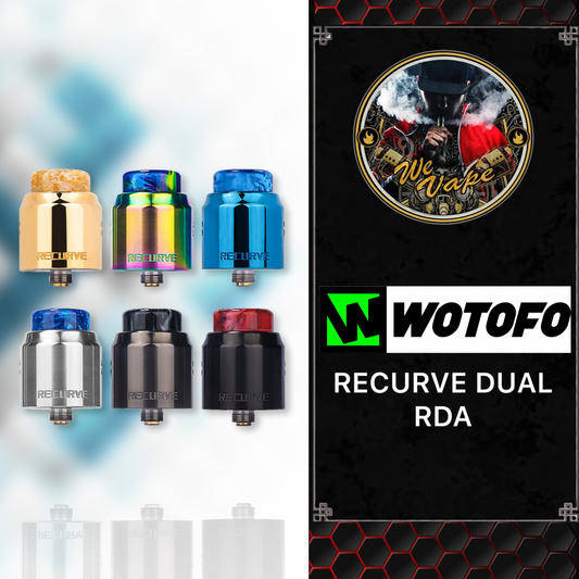 Recurve Dual RDA by Wotofo-Elevate your vaping experience with this innovative RDA for rich flavor and dense clouds.