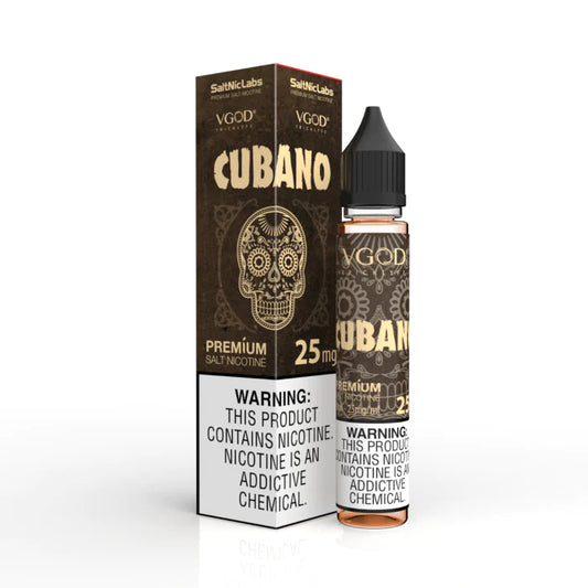 Cubano by VGOD Saltnic - 25mg Nicotine Salt E-Liquid for a Smooth Vaping Experience