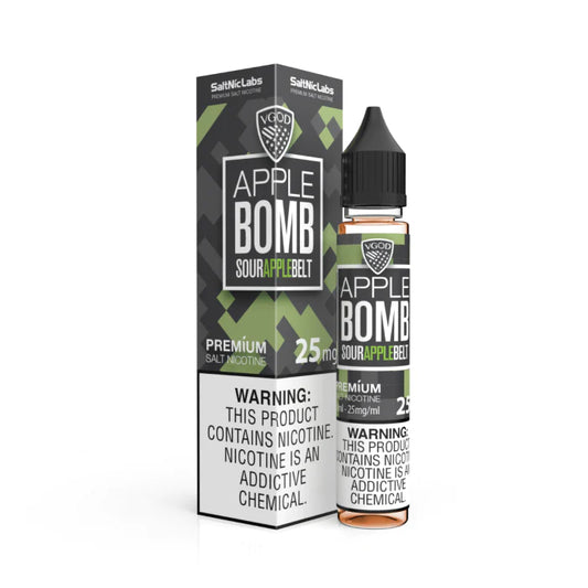 Apple Bomb by VGOD (Saltnic): Exploding with Tangy and Sweet Apple Flavor for a Thrilling Vaping Experience