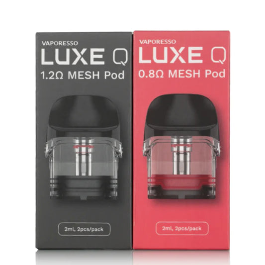 VAPORESSO LUXE Q 1.2 ohm Mesh Pod and 0.8 ohmMesh Pod - Enhanced Flavor and Smooth Vapor Production