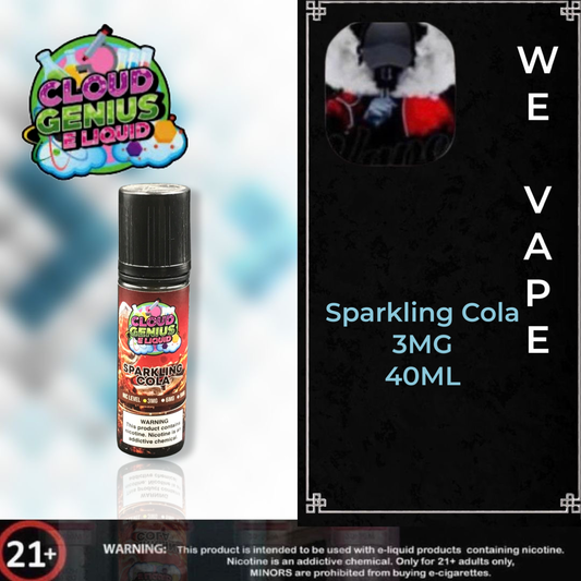 Cloud Genius E-Liquid-Sparkling Cola 3MG, 40ML