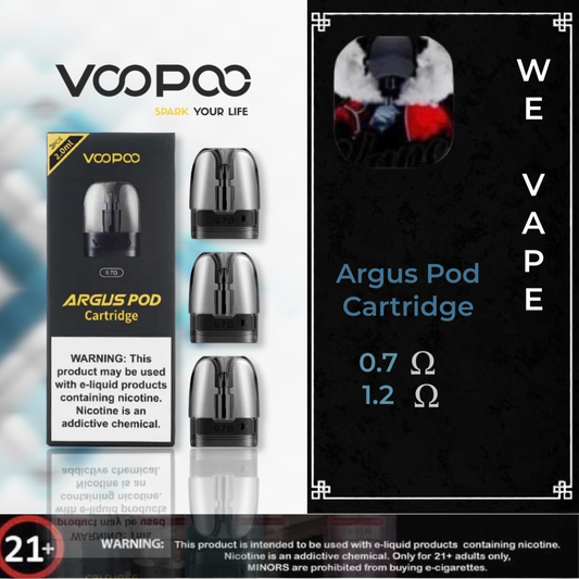 Argus Pod Cartridge By Voopoo- 0.7ohm, 1.2ohm