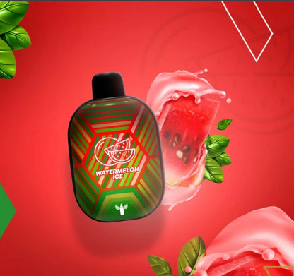 Watermelon Ice, a refreshing flavor that brings together the juicy and refreshing taste of watermelon with a cool and icy sensation, delivering a truly refreshing vaping experience.