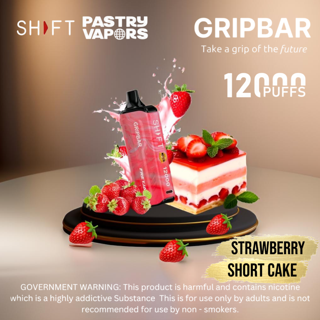 Shift - Pastry Vapors - Grip Bar 12000 Puffs Disposable Pod (30mg)