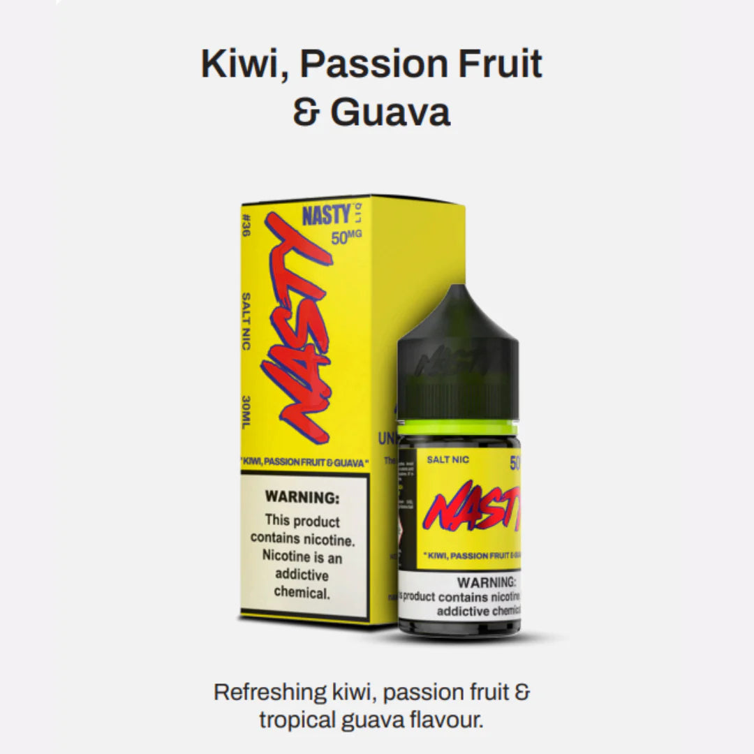 Kiwi Passion Fruit Guava by Nasty Juices (Saltnic)