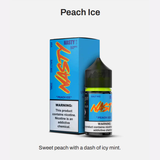 Peach ice by Nasty Juices (Saltnic)
