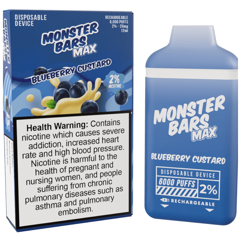 Monster Bars Max 6000 Puffs - 20MG & 50MG