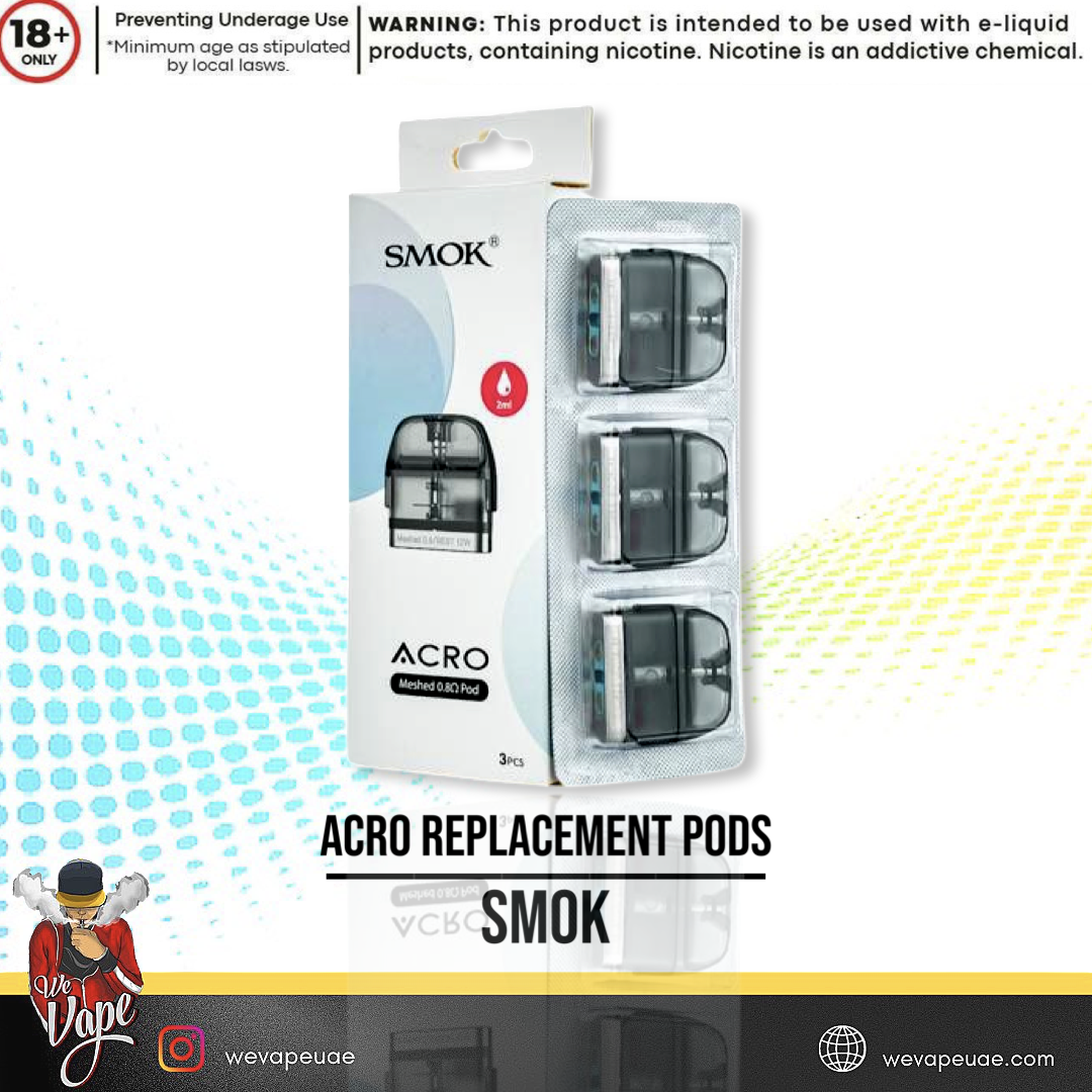 SMOK Acro Replacement Pods 3pcs ( ON SALE!!!)