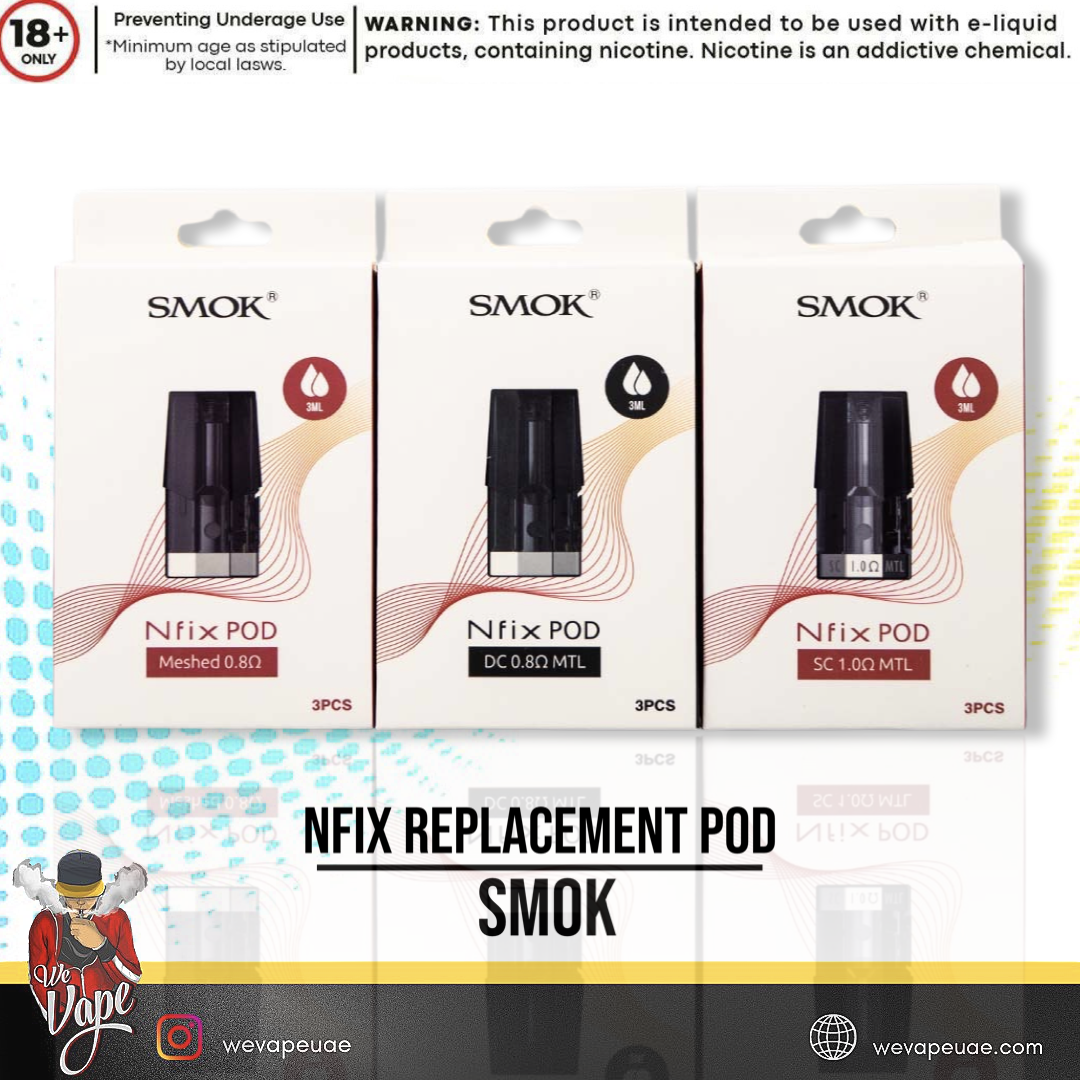 Nfix Replacement Pod by Smok - High-quality replacement pods for Smok's Nfix device