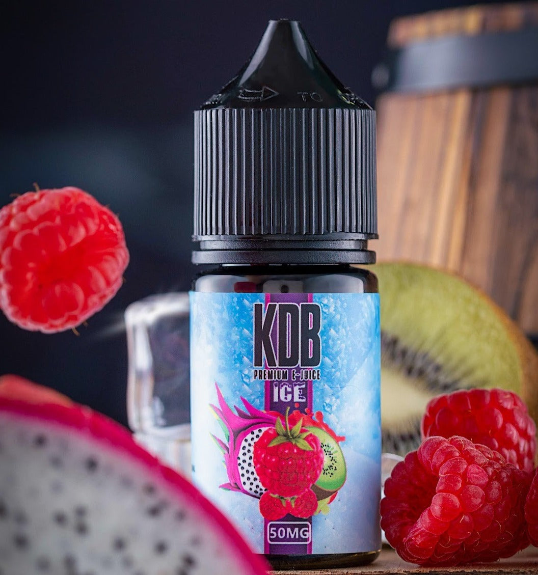 KDB Ice Mega Saltnic by GRAND - A chilling blend of dark berry complexity for a refreshing vaping experience.