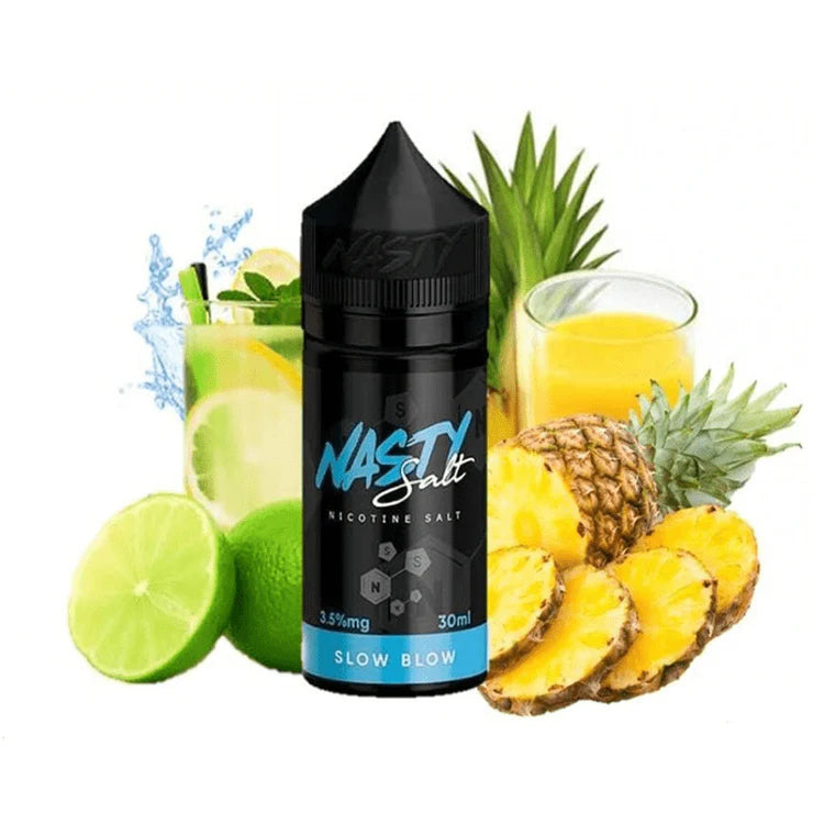 Slow Blow by NASTY JUICE (Saltnic) Pineapple Lemonade Nicotine Salt E-Liquid