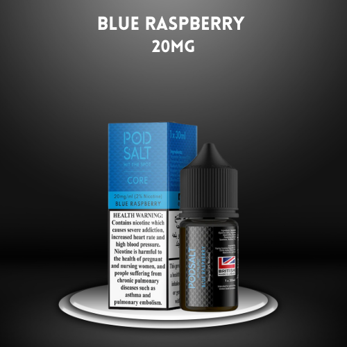 Blue Raspberry by PODSALT Saltnic - Tangy Burst of Juicy Flavor E-Liquid