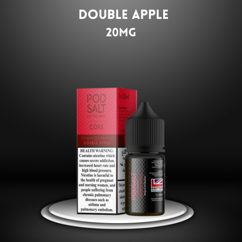 Double Apple by PODSALT Saltnic - Rich and Refreshing Double Apple Flavored E-Liquid
