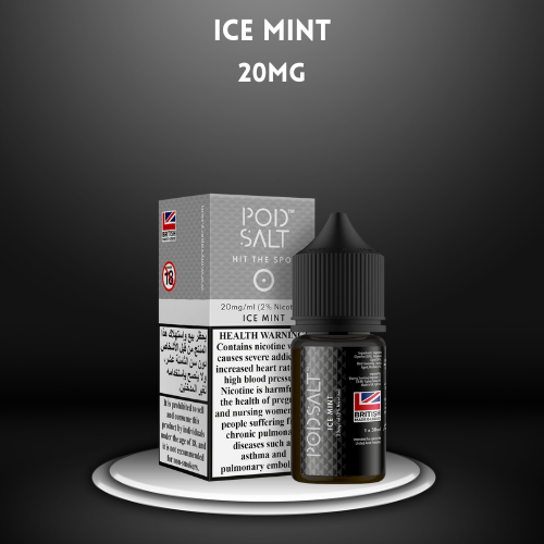 Ice Mint by PODSALT Saltnic - Refreshing and Cool Mint Flavored E-Liquid