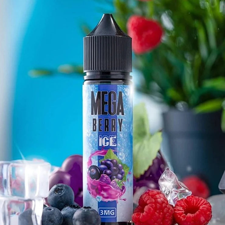 Mega Berry Ice by GRAND - A cool and fruity vaping experience with a blend of mixed berries and refreshing ice.