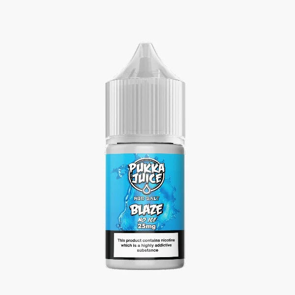 Blaze No Ice by PUKKA JUICE (Saltnic) 25mg - A unique and satisfying vaping option with a distinctive flavor profile.