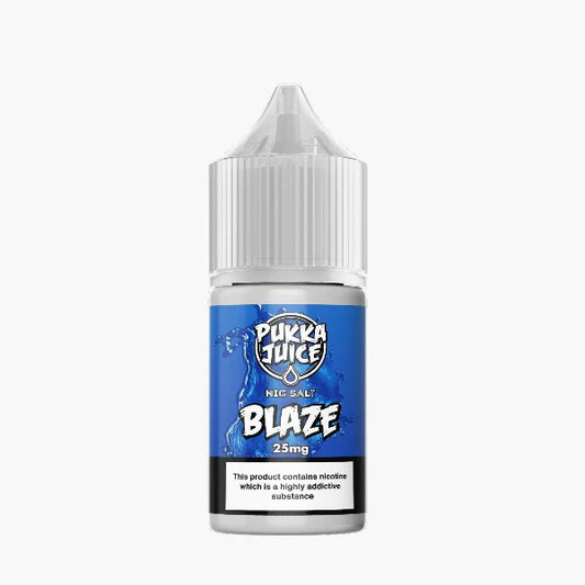  Blaze PUKKA JUICE Saltnic e-liquid - A rich and authentic tobacco vaping experience.