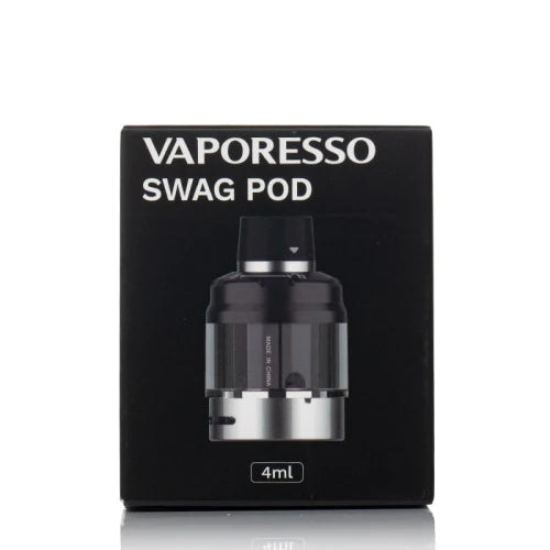 Swag Replacement Pod by Vaporesso - 4ml Capacity: Upgrade your Swag vaping with this replacement pod, offering a 4ml e-liquid capacity for prolonged enjoyment.