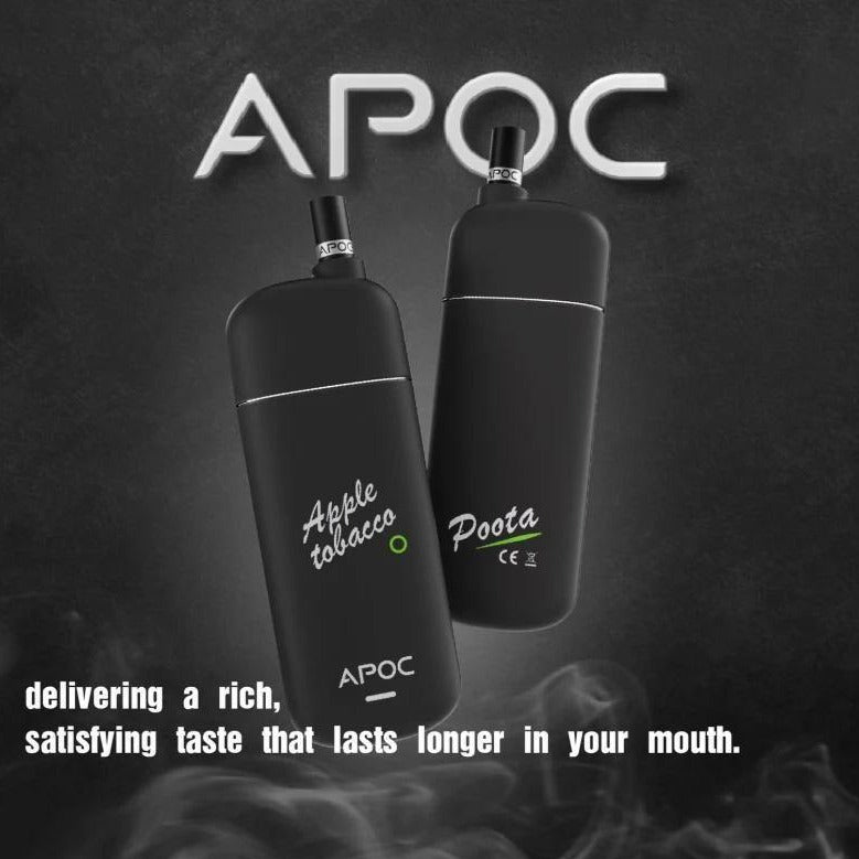Experience the enticing blend of crisp apple and rich tobacco with APOC Poota 5000 Puffs.