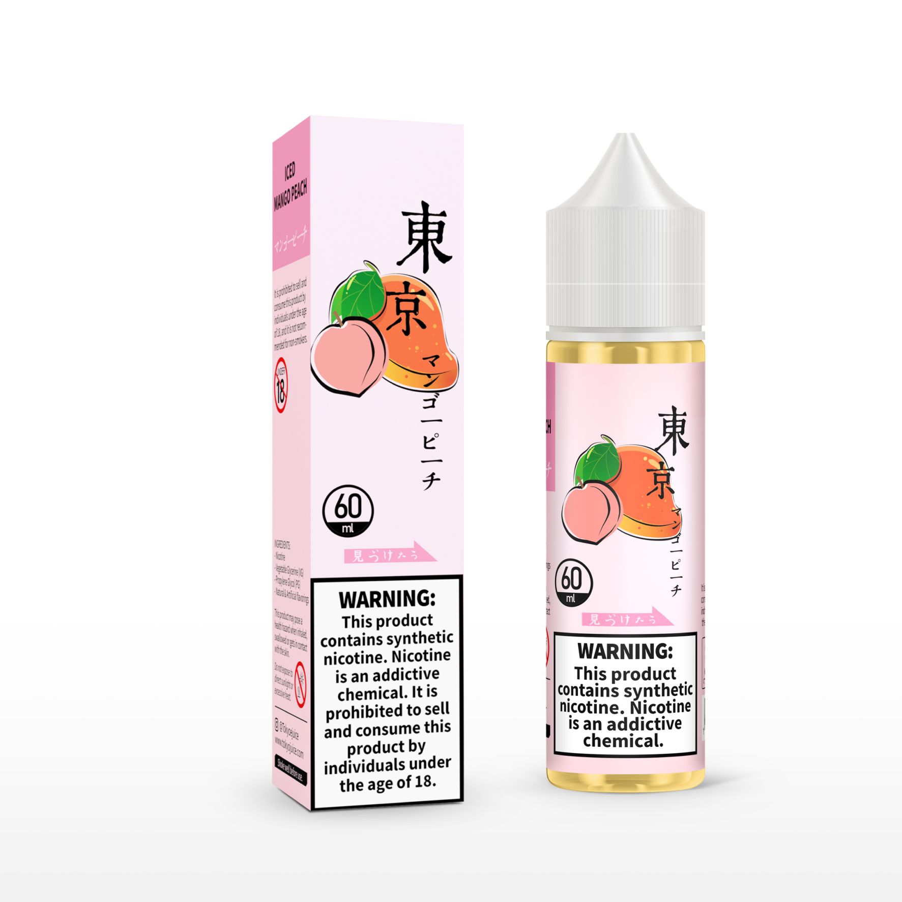 Iced Mango Peach by TOKYO E-liquid - Tropical Fruits and Refreshing Ice.
