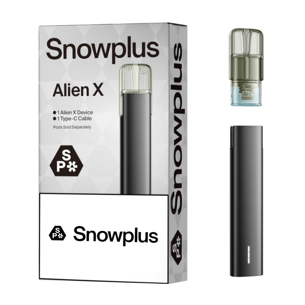 Snowplus Alien X Device - Sleek Design and High Performance. Includes 1 Alien Device and 1 Type C Charger. Pods Sold Separately.