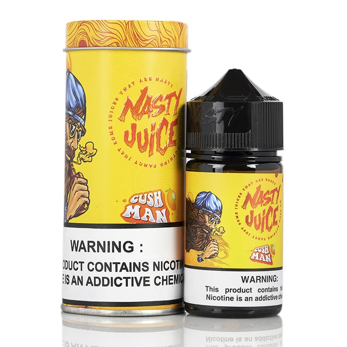 NASTY JUICE Cush Man E-Liquid - Dive into the exotic mango flavor with Cush Man. Buy online for a tropical vaping experience.