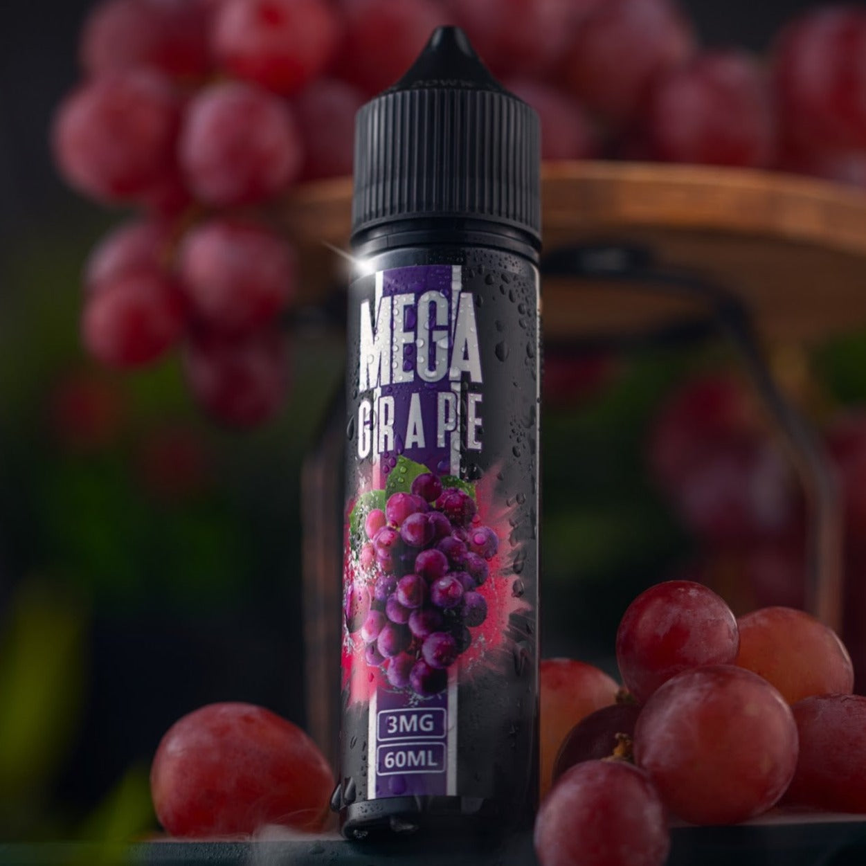 Mega Grape by GRAND - A delightful blend of real grape flavors in e-liquid form for a truly grapey vaping experience.