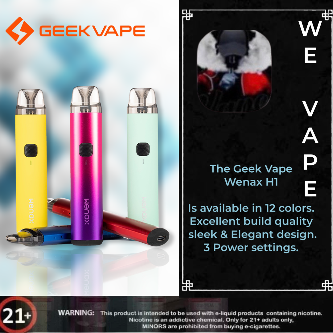 Wenax H1 Pod System By Geek Vape - Advanced Vape Kit with Sleek Design and Superior Performance