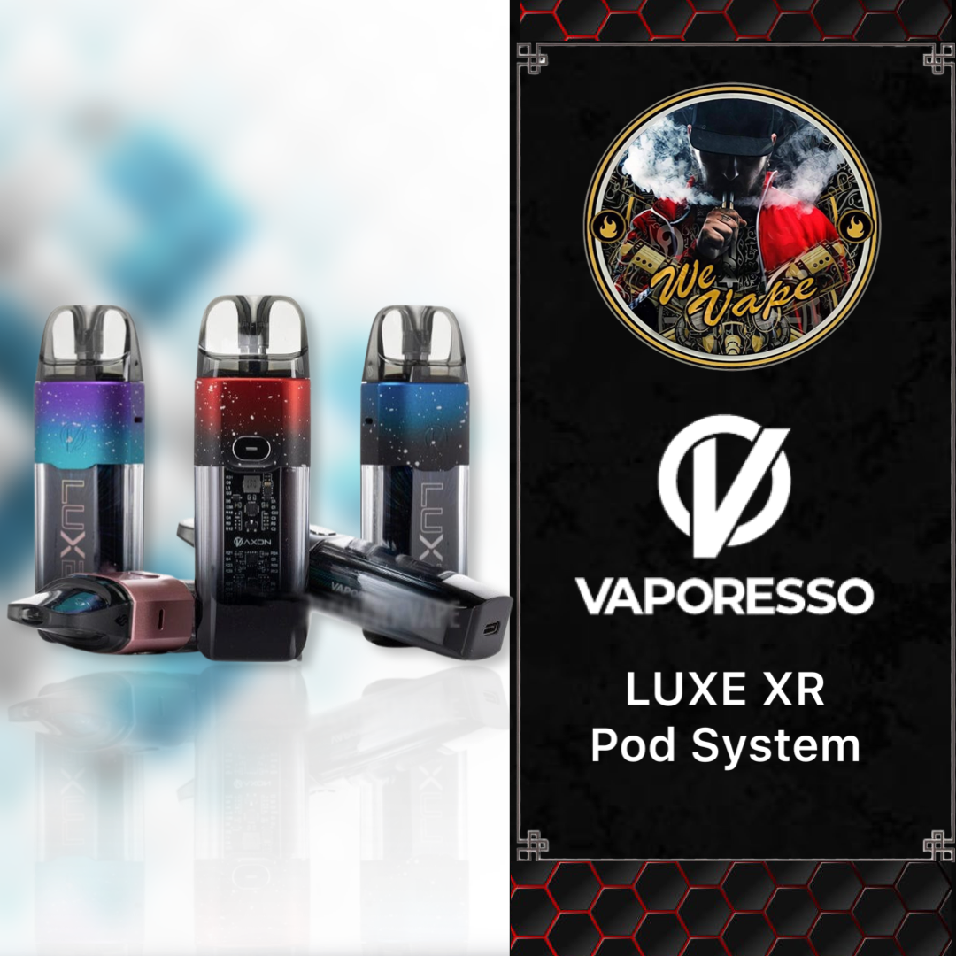 Luxe XR Pod System By Vaporesso - Immerse yourself in luxury vaping with the elegant and high-performance Luxe XR Pod System available on We Vape.