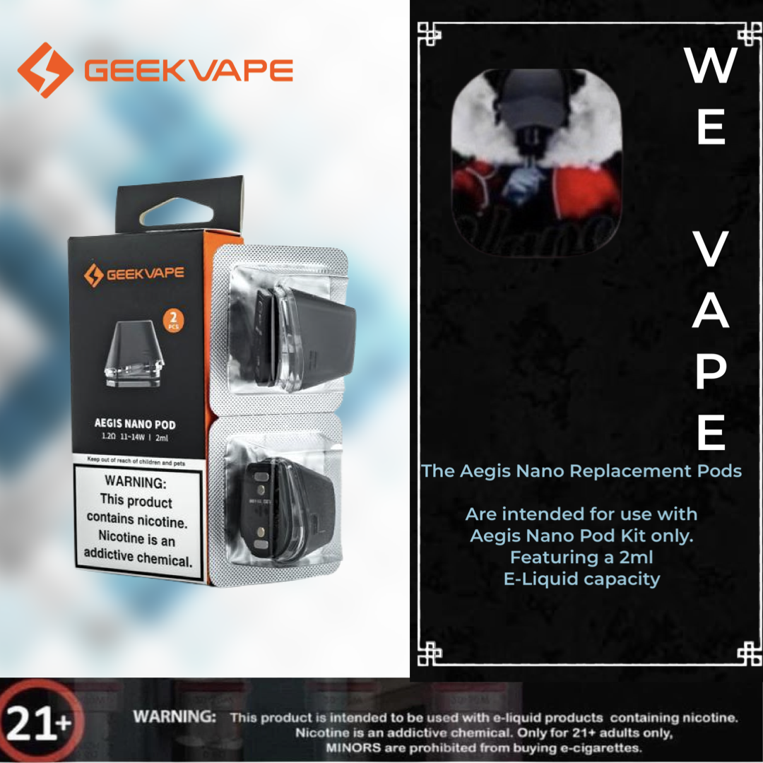 Aegis Nano Replacement Pods By Geek Vape