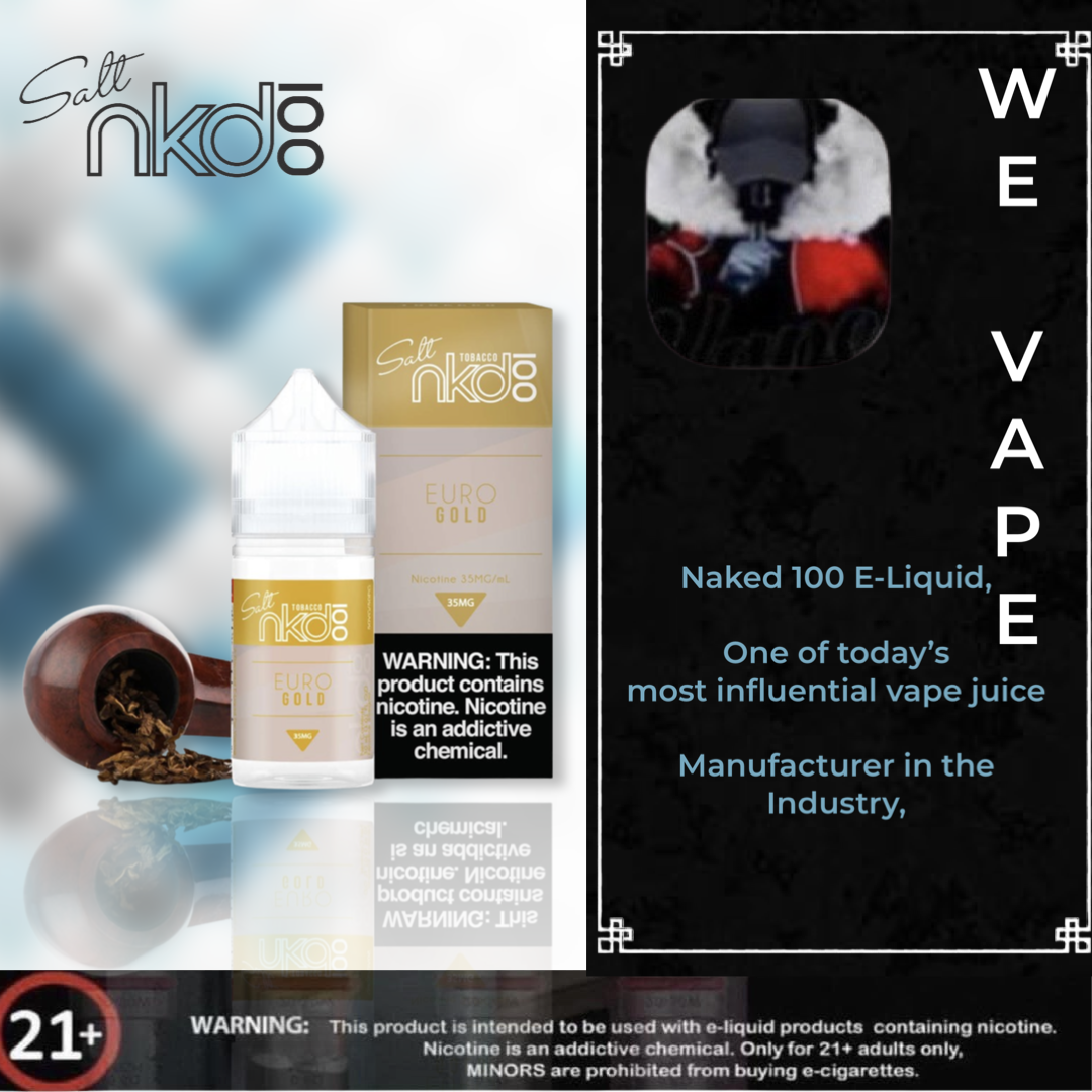 Salt Nicotine e-liquid bottle with various flavors and nicotine strengths.