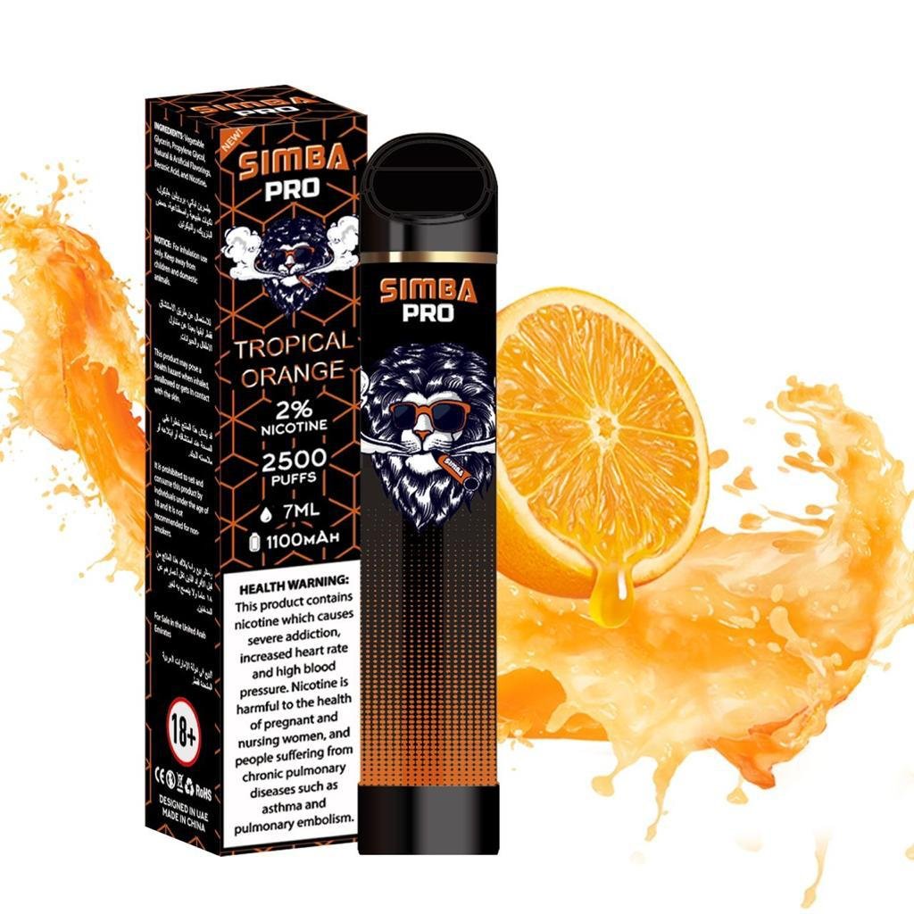 Tropical Orange - Refreshing Citrus Delight of Simba Pro Ultra Disposable Vape