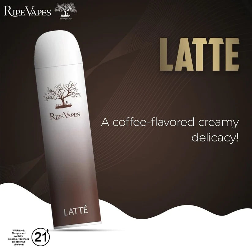 Disposable Vape - Latte Flavor: A delightful blend of rich coffee with creamy milk, offering a smooth and comforting vaping experience.