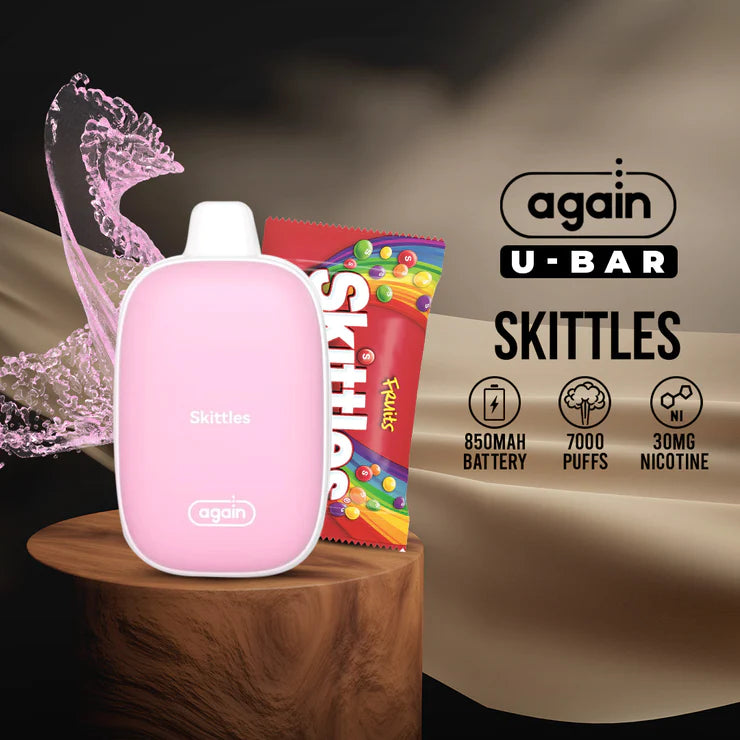 Skittles Disposable Vape - 850mAh Battery, 7000 Puffs, 30mg Nicotine