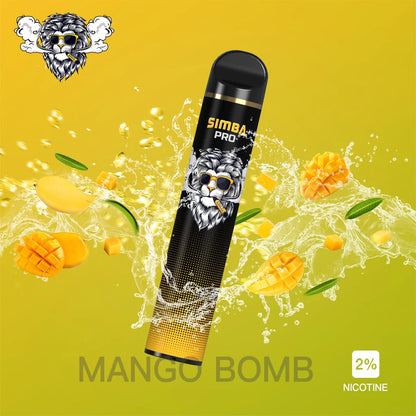Mango Bomb- Explosive Mango Flavor Sensation in Simba Pro Ultra Disposable Vape